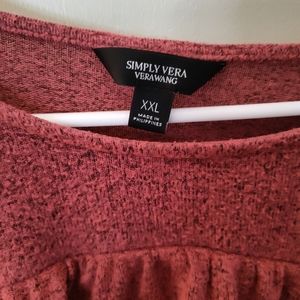 Vera Wang sweater, burgundy, 2XL